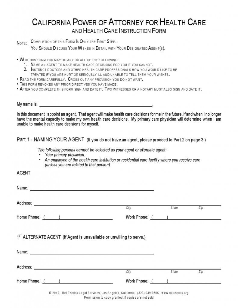 free-california-durable-power-of-attorney-for-health-care-form-adobe-pdf-word