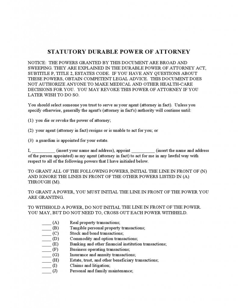 Free Texas Revocation Power of Attorney Form | Adobe PDF | Word